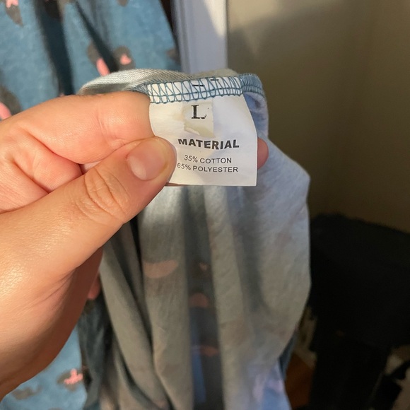 Blue leopard print dress - Picture 4 of 4